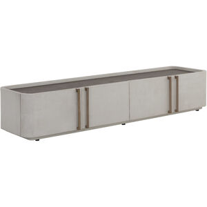 Jamille 80 inch Cream Media Console & Cabinet